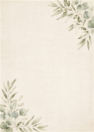Sage and Linen theme — olive branches on linen texture